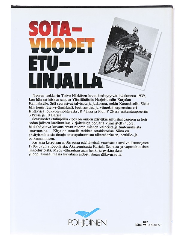 Sotavuodet etulinjalla - Toivo Härkönen - Historiakirjat - 10105619434 - 1