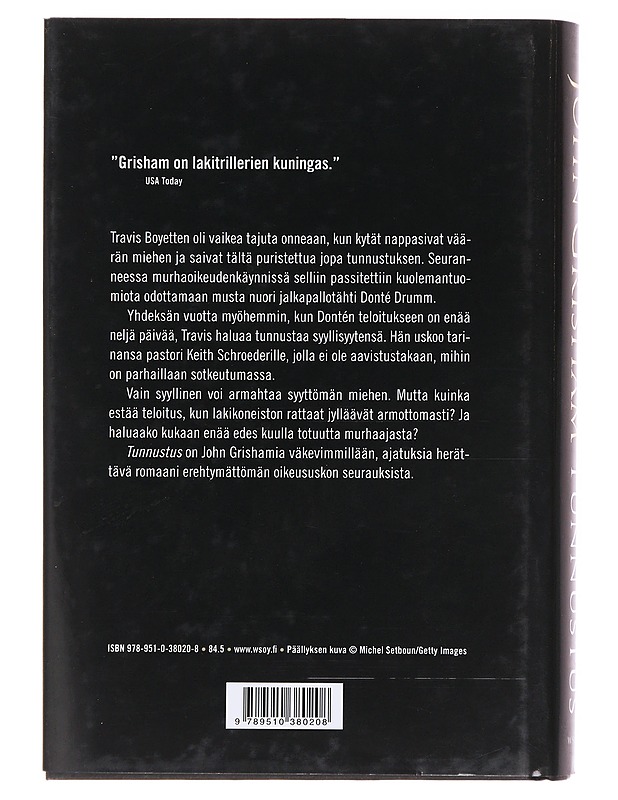 Tunnustus - Grisham, John - Romaanit ja novellit - 10105619451 - 1