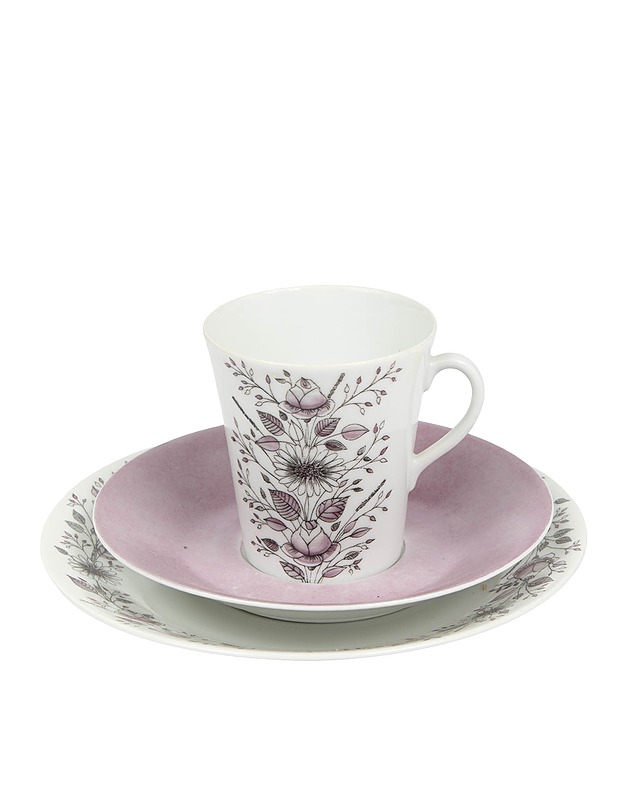 ARABIA Tea kahvikuppi, tassi ja pullalautanen - Designsuosikit - 10105619511 - 0
