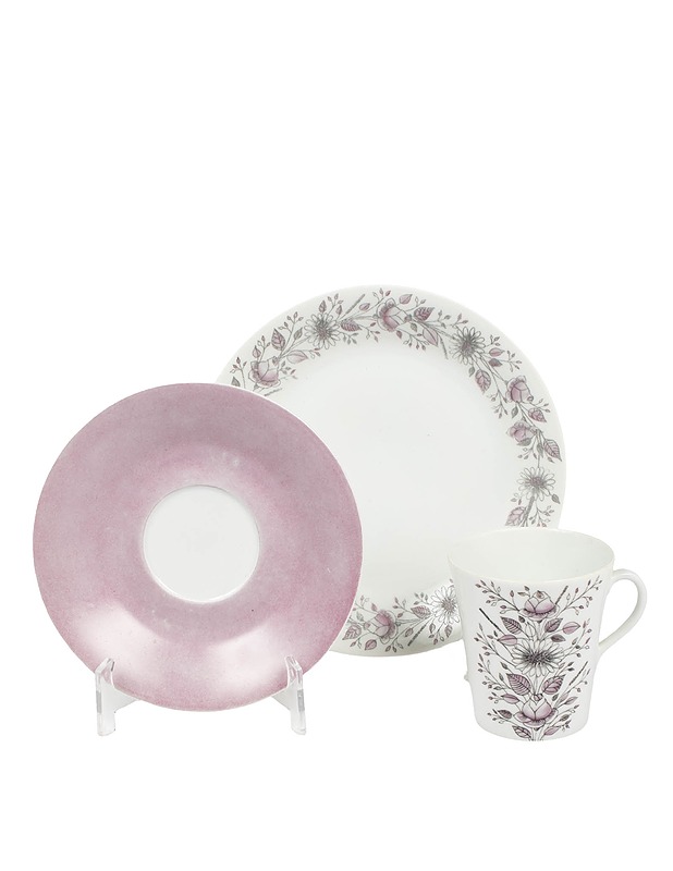 ARABIA Tea kahvikuppi, tassi ja pullalautanen - Designsuosikit - 10105619511 - 1