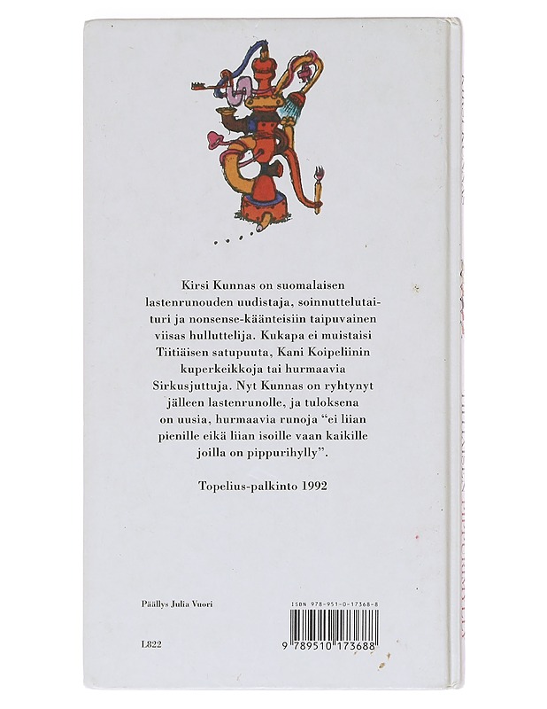 Tiitiäisen pippurimylly : (Ei liian pienille eikä liian isoille vaan kaikille joilla on pippurihylly) - Kunnas, Kirsi - Lastenkirjat - 10105619629 - 1