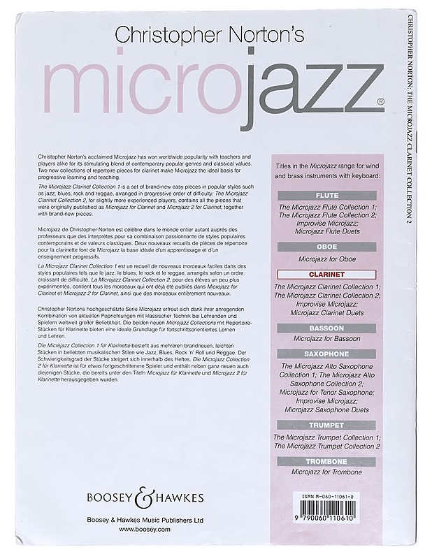 The Microjazz clarinet collection 2 - Norton, Christopher - Tietokirjat ja oppaat - 10105619697 - 1