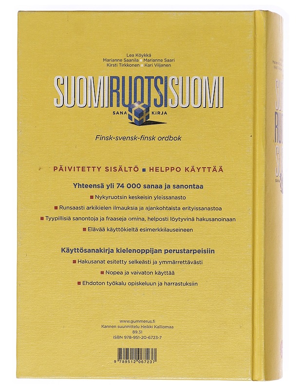 Suomi-ruotsi-suomi-sanakirja - Köykkä, Lea - Tietokirjat ja oppaat - 10105619702 - 1