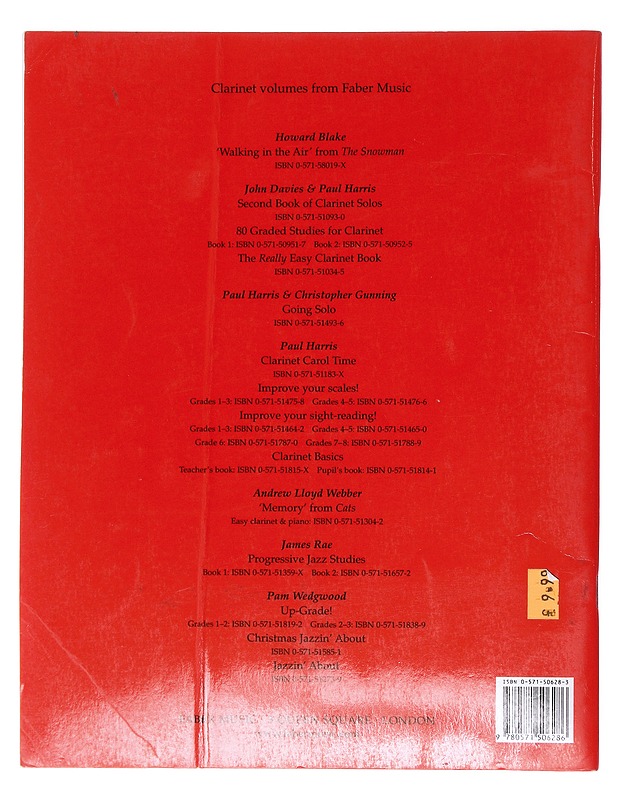 First book of clarinet solos / clarinet in Bb = Erstes Spielbuch für Klarinette und Klavier : Klarinette in B - Davies, John - Tietokirjat ja oppaat - 10105619701 - 1