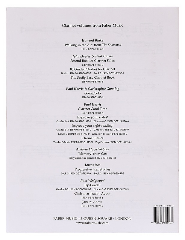 First book of clarinet solos / clarinet in Bb = Erstes Spielbuch für Klarinette und Klavier : Klarinette in B - Davies, John - Tietokirjat ja oppaat - 10105619704 - 1
