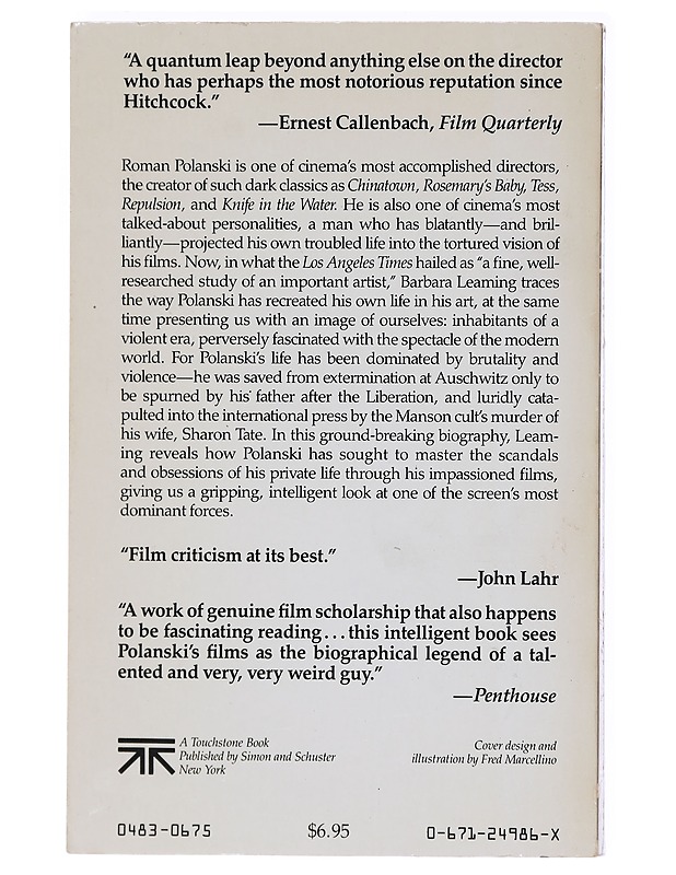 Polanski, a biography : The Filmmaker as Voyer - Barbara Leaming - Elämäkerrat ja muistelmat - 10105619719 - 1