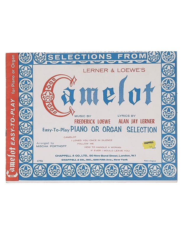 Camelot: Easy-to-Play Piano or Organ Selection -  - Tietokirjat ja oppaat - 10105619730 - 0