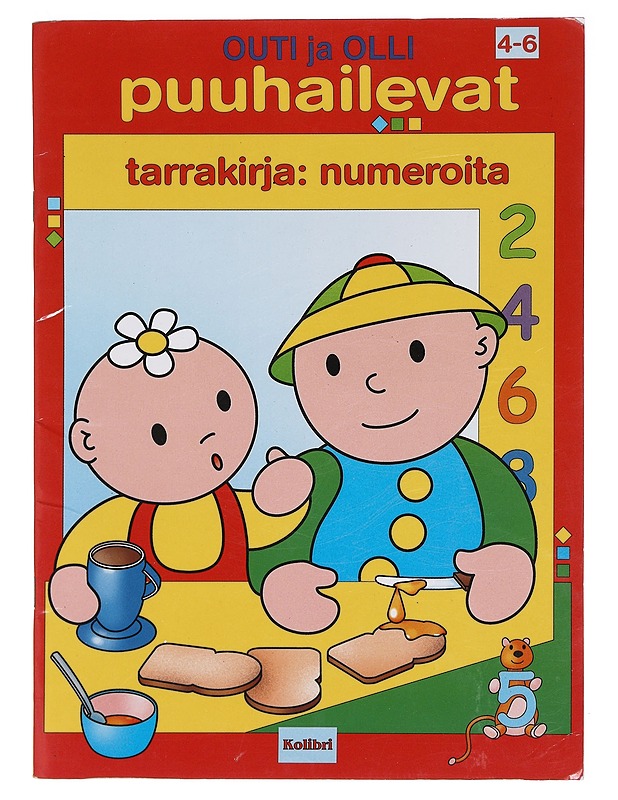 Outi ja Olli puuhailevat : tarrakirja. Numeroita - Marquet, Patric - Lastenkirjat - 10105619745 - 0