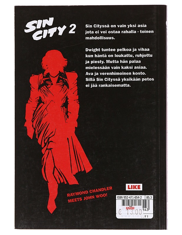 Sin City. 2 : Kaiken takana on nainen - Miller, Frank - Sarjakuvat - 10105619777 - 1