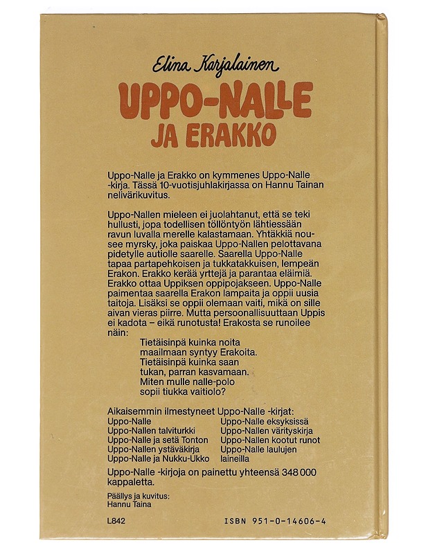 Uppo-Nalle ja erakko - Karjalainen, Elina - Lastenkirjat - 10105619819 - 1