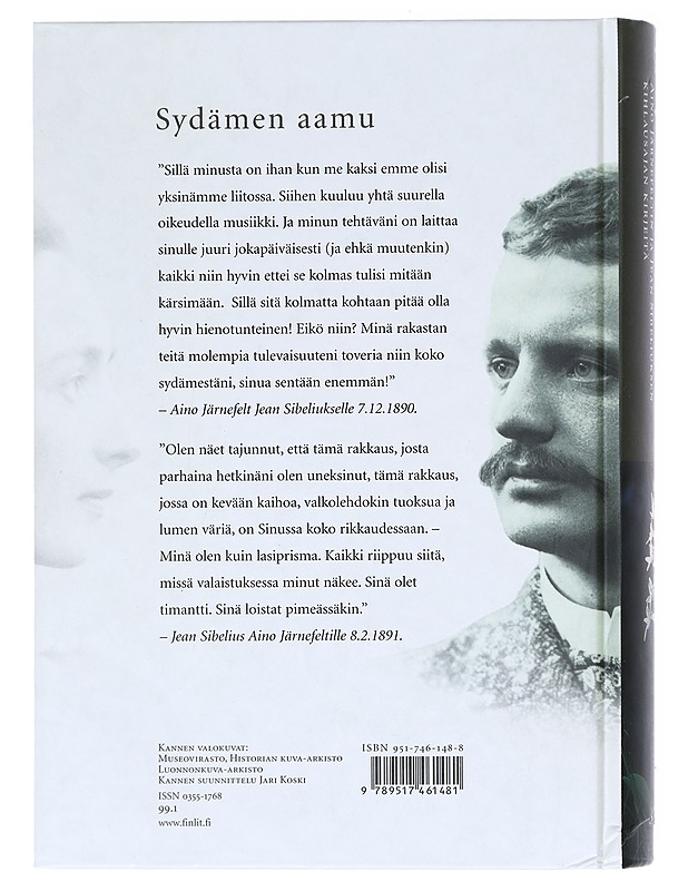 Sydämen aamu : Aino Järnefeltin ja Jean Sibeliuksen kihlausajan kirjeitä - Järnefelt, Aino - Elämäkerrat ja muistelmat - 10105620046 - 1
