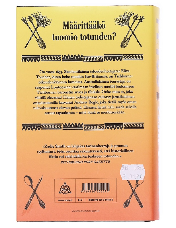 Petos - Smith, Zadie - Romaanit ja novellit - 10105620063 - 1