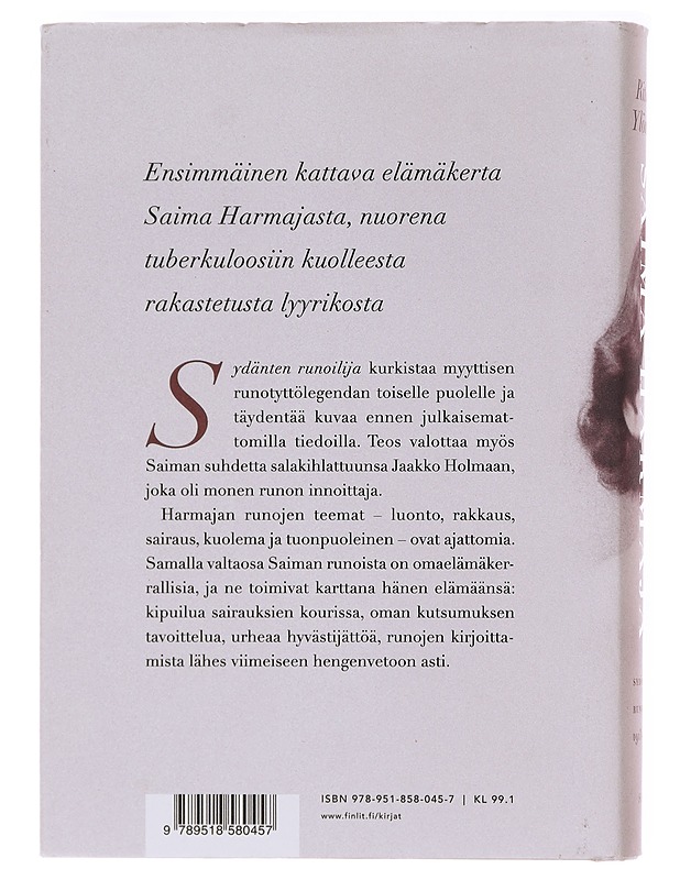 Saima Harmaja, sydänten runoilija 1913-1937 - Ritva Ylönen - Elämäkerrat ja muistelmat - 10105620075 - 1