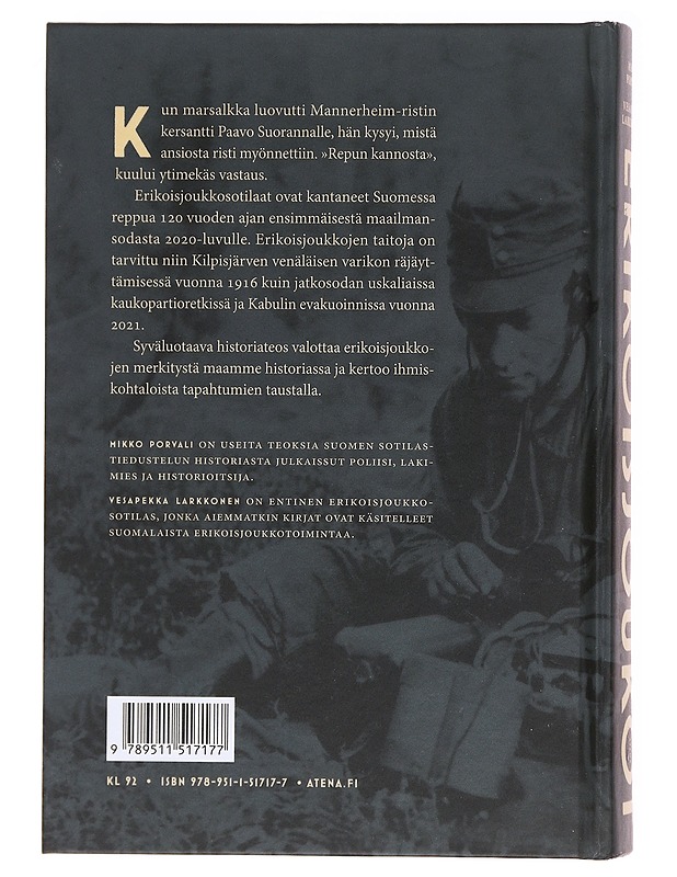 Erikoisjoukot / päämajan kaukopartioista erikoisjääkäreihin - Porvali, Mikko - Tietokirjat - 10105620086 - 1