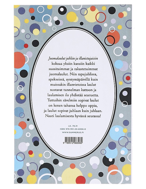Juomalaulut juhliin ja illanistujaisiin - Nikulainen, Marja-Liisa - Musiikki- ja elokuvakirjat - 10105620103 - 1
