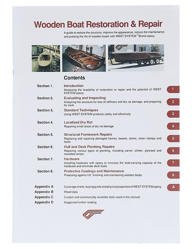 Wooden Boat Restoration & Repair - West System -epoksi - Harrastekirjat - 10105620192 - 0