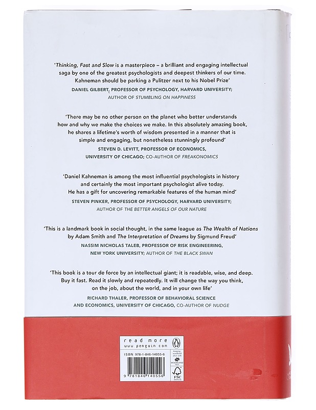 Thinking, fast and slow - Kahneman, Daniel - Tietokirjat ja oppaat - 10105620216 - 1