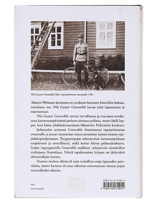 Takaisin Wehmaan kartanoon - Grotenfelt, Nils G. - Elämäkerrat ja muistelmat - 10105620226 - 1