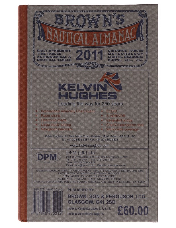 Brown's nautical almanac - Tietokirjat - 10105620287 - 0