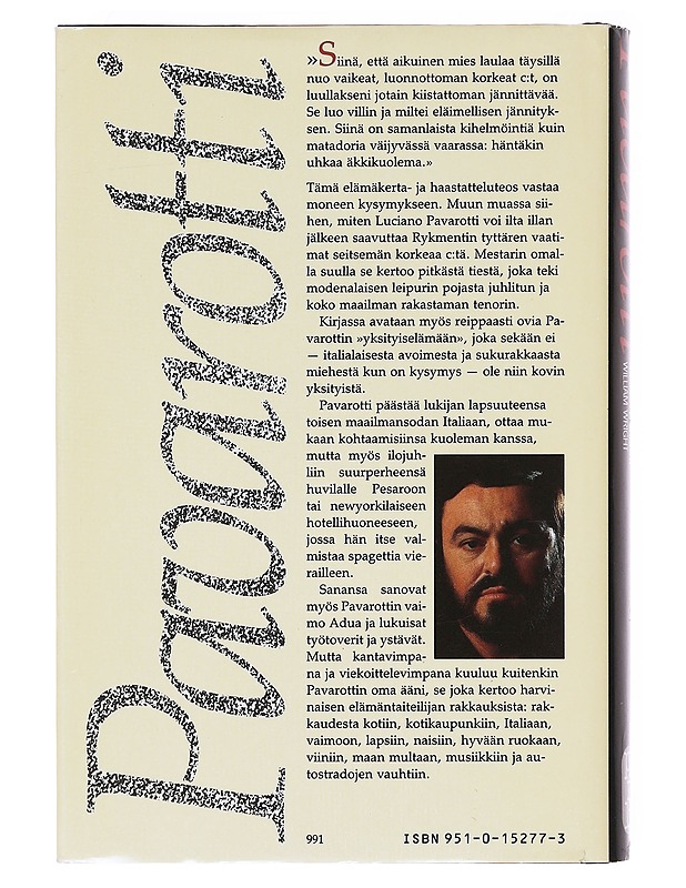 Pavarotti - Pavarotti, Luciano - Elämäkerrat ja muistelmat - 10105620315 - 1