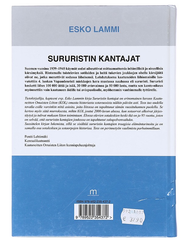 Sururistin kantajat - Esko Lammi - Historiakirjat - 10105620344 - 1