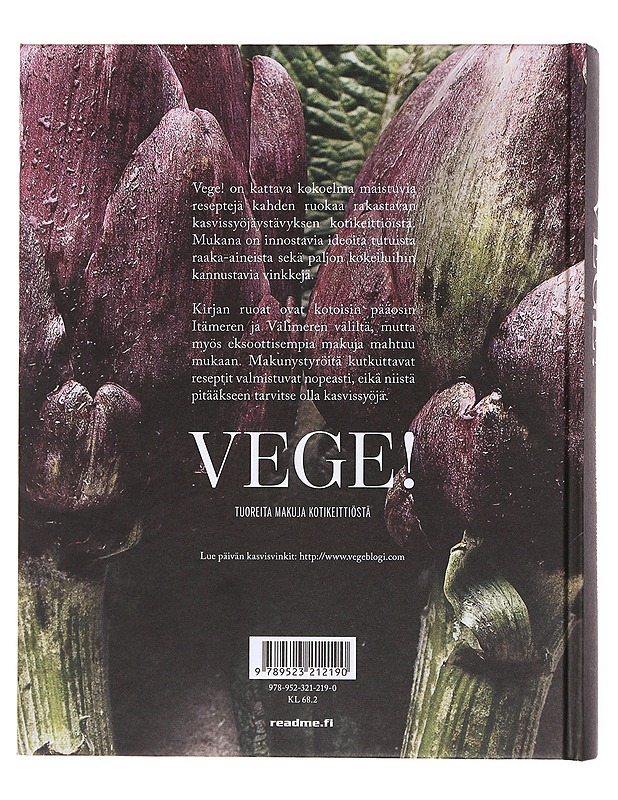 Vege! / tuoreita makuja keittiöstä - Nieminen, Alex - Ruokakirjat - 10105620410 - 1