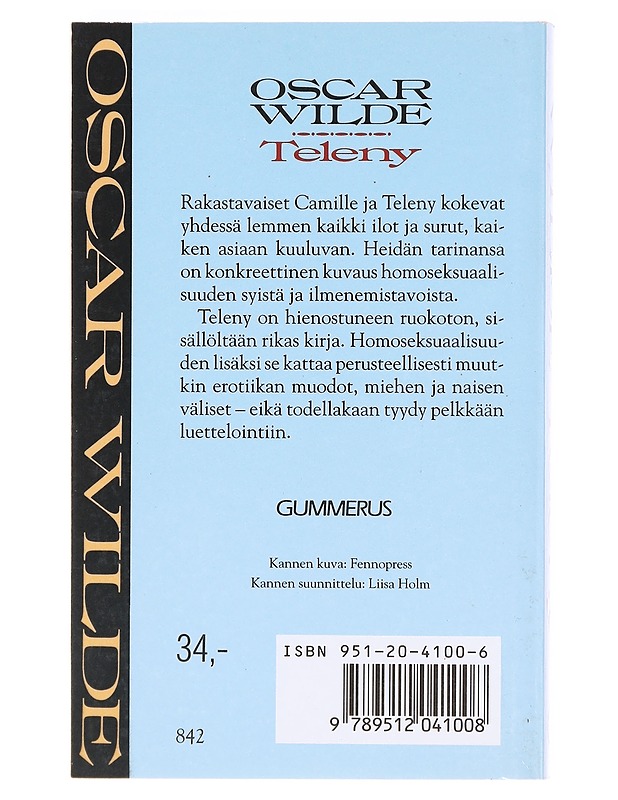 Teleny - Wilde, Oscar - Kirja lahjaksi - 10105620419 - 1