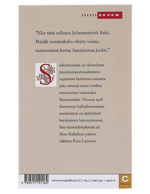 Sudenmorsian - Aino Kallas - Kirja lahjaksi - 10105620448 - 1