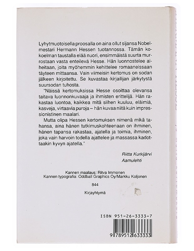 Riikinkukkokehrääjä ja muita kertomuksia - Hermann Hesse - Kaunokirjallisuus - 10105620491 - 1