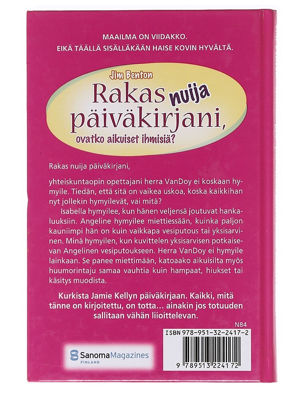 Rakas nuija päiväkirjani, ovatko aikuiset ihmisiä? - Benton, Jim - Nuorten kirjat - 10105620526 - 1