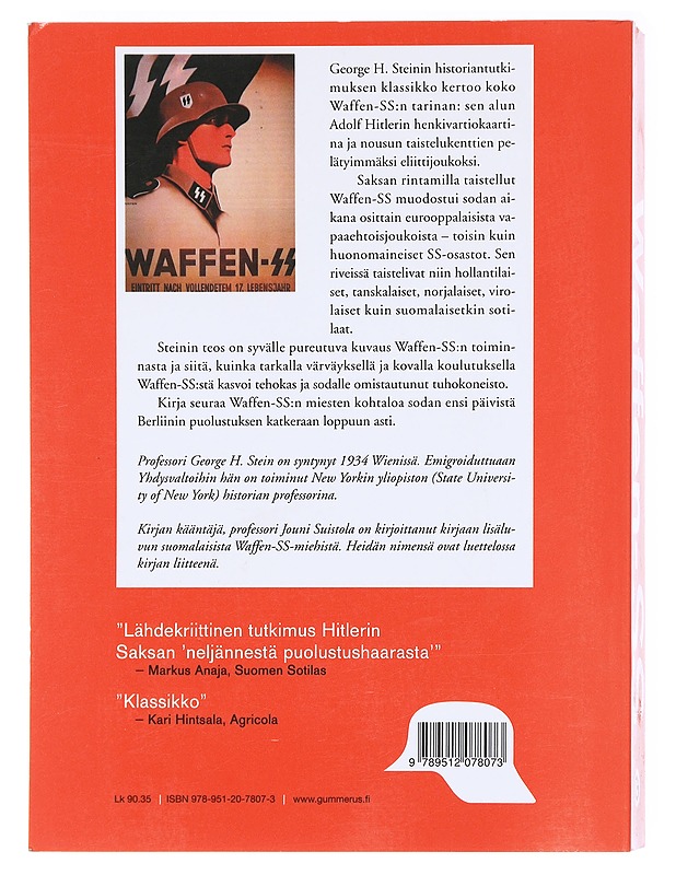 Waffen-SS : Hitlerin eliittikaarti sodassa - Stein, George H. - Tietokirjat ja oppaat - 10105620560 - 1