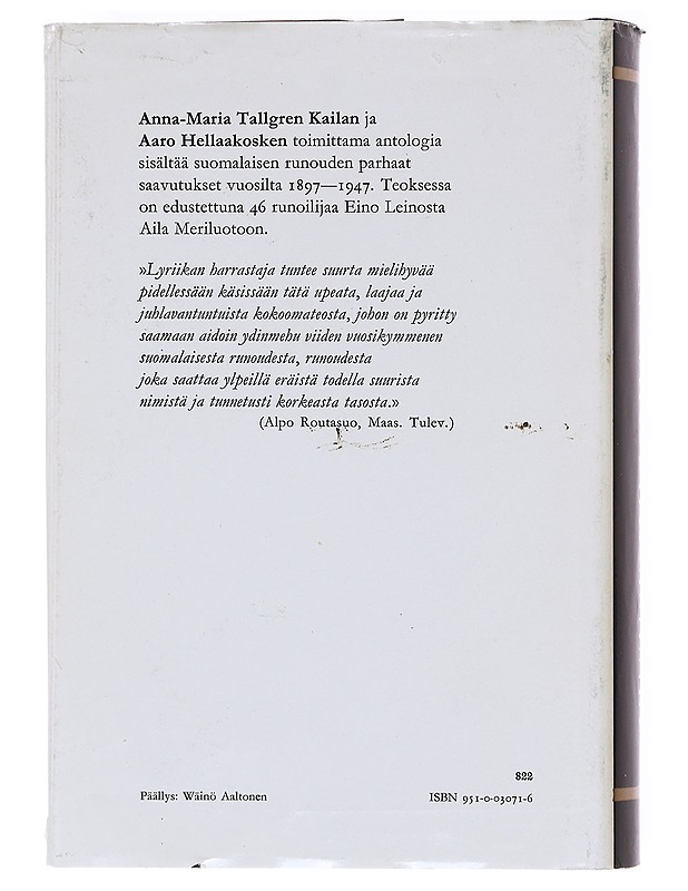 Runon vuosikymmenet - Aava, Aleksanteri - Runot ja näytelmät - 10105620559 - 1