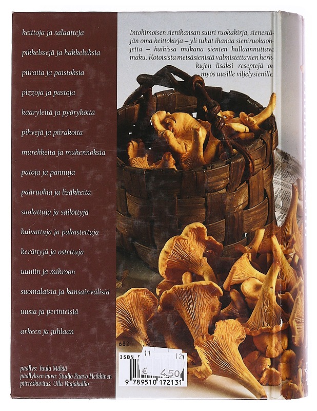 Hulluna sieniin - Hosia, Vuokko - Ruokakirjat - 10105620575 - 1