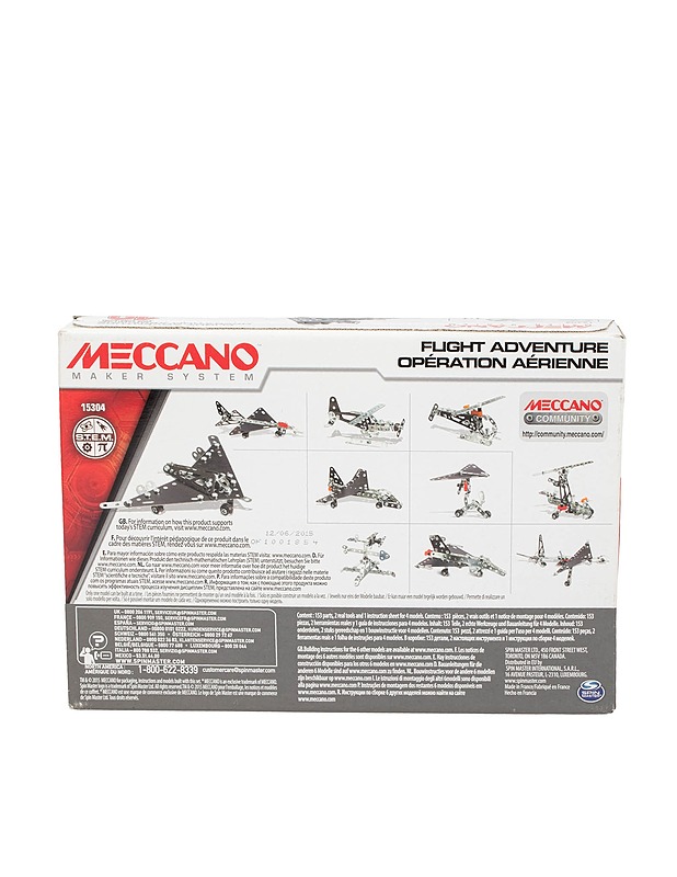 MECCANO Maker System Flight Adventure -metallirakennussarja - Lasten lelut - 10105620678 - 2