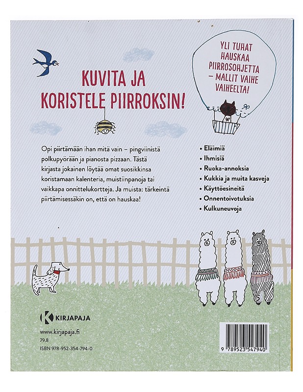 Piirretään kivaa : paljon helppoa ja hauskaa piirrettävää - Akuzawa, Megumi - Lastenkirjat - 10105620765 - 1