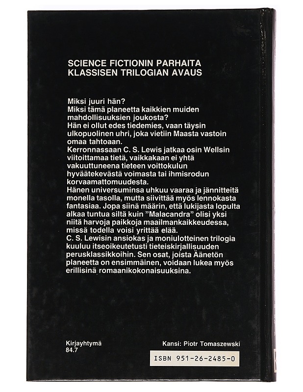 Äänetön planeetta - Lewis, C. S. - Fantasia- ja scifi - 10105620837 - 1