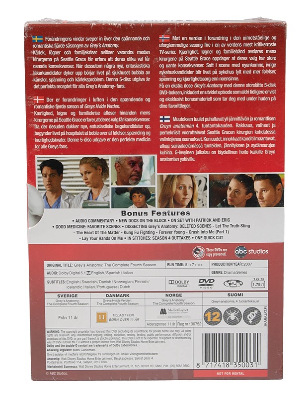 Grey's Anatomy 4. tuotantokausi expanded - DVD - DVD-elokuvat - 10105620838 - 1