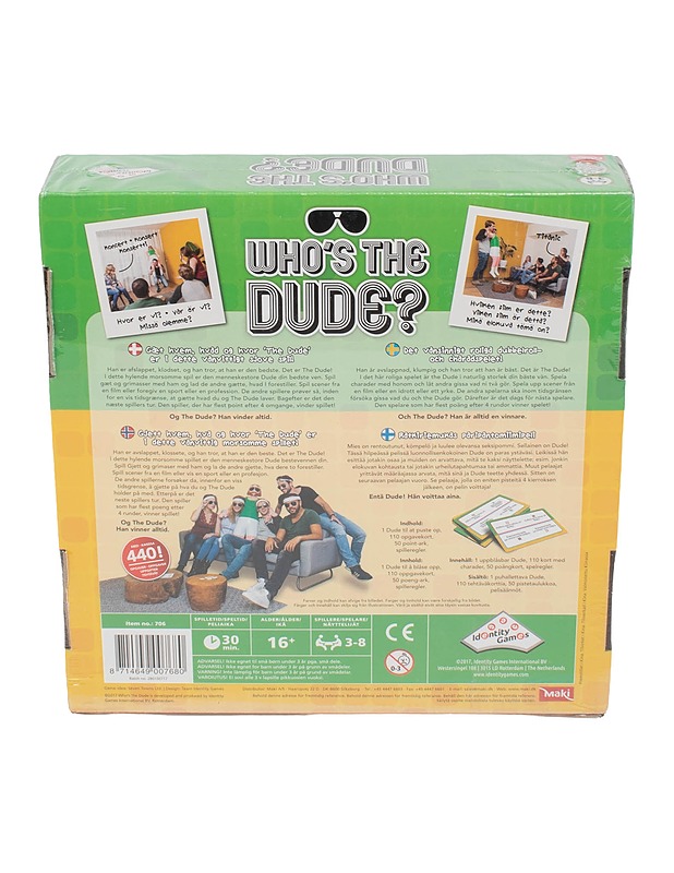 FRIENDS Who's the dude peli, 27x27 cm - Lasten pelit - 10105620876 - 1