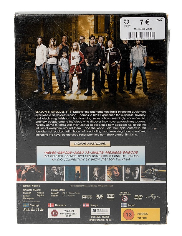 Heroes kausi 1 osa 1 - DVD - DVD-elokuvat - 10105620882 - 1
