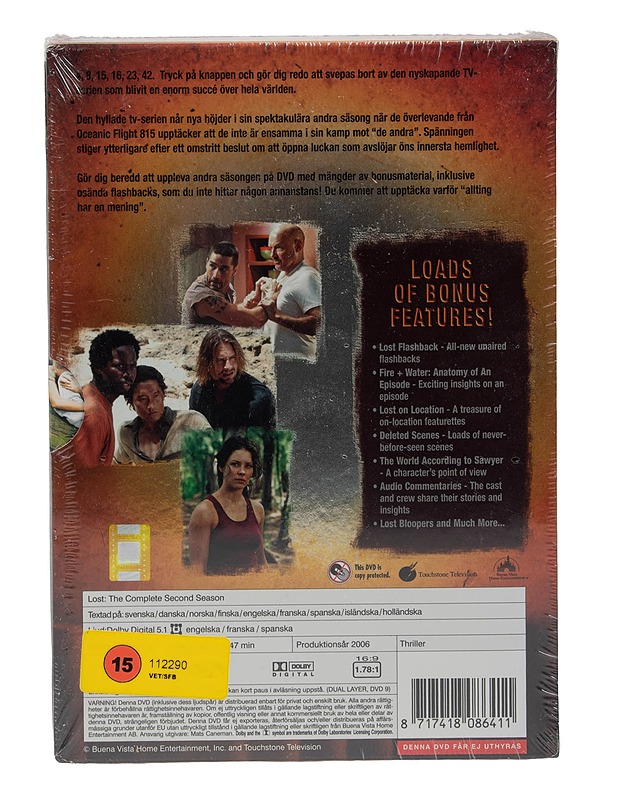 Lost 2. tuotantokausi - DVD - DVD-elokuvat - 10105620890 - 1