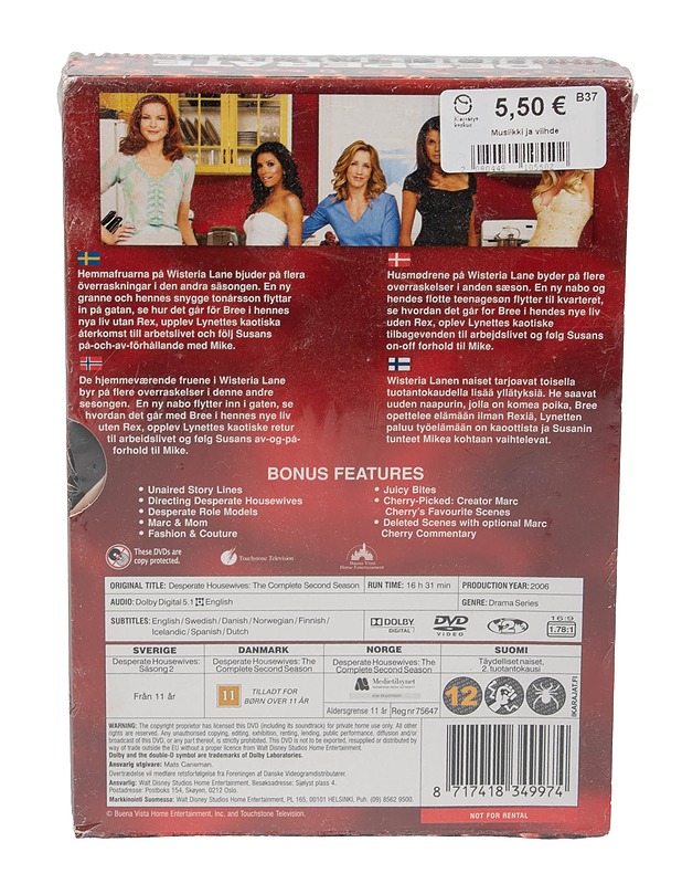 Desperate housewives 2. tuotantokausi - DVD - DVD-elokuvat - 10105620916 - 1