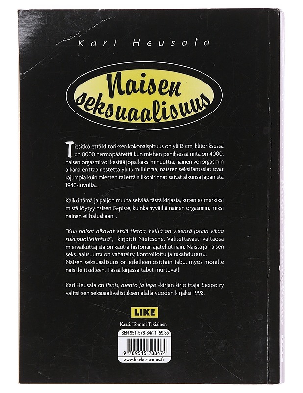 Naisen seksuaalisuus - Kari Heusala - Tietokirjat ja oppaat - 10105620948 - 1