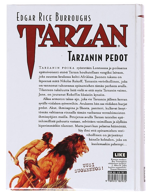 Tarzanin pedot - Burroughs, Edgar Rice - Nuorten kirjat - 10105620991 - 1