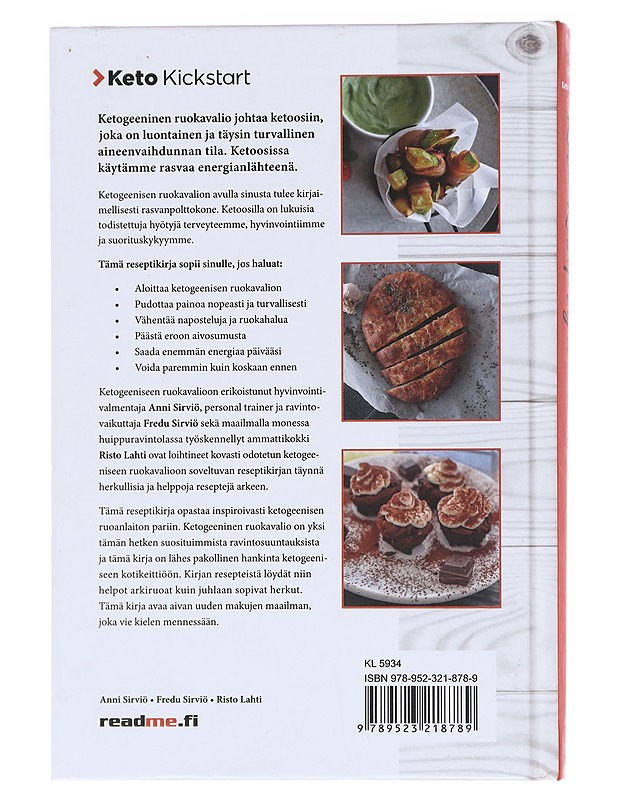 Keto-reseptejä - Sirviö, Anni - Ruokakirjat - 10105621000 - 1