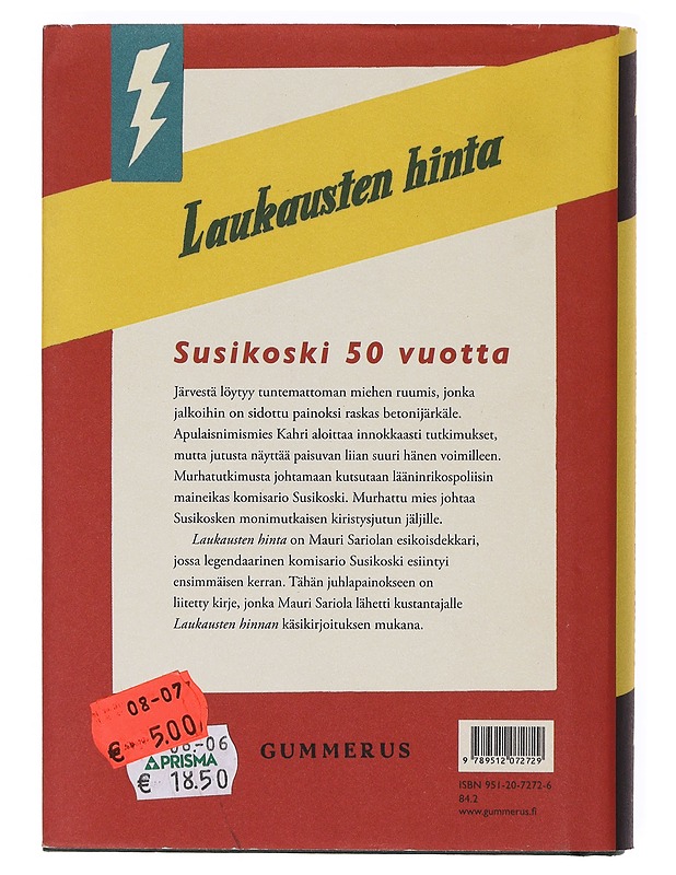 Laukausten hinta / salapoliisiromaani - Mauri Sariola - Romaanit ja novellit - 10105621021 - 1