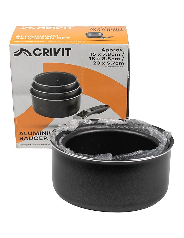 CRIVIT kattilasetti, 3 osaa - Pannut ja kattilat - 10105621076 - 0