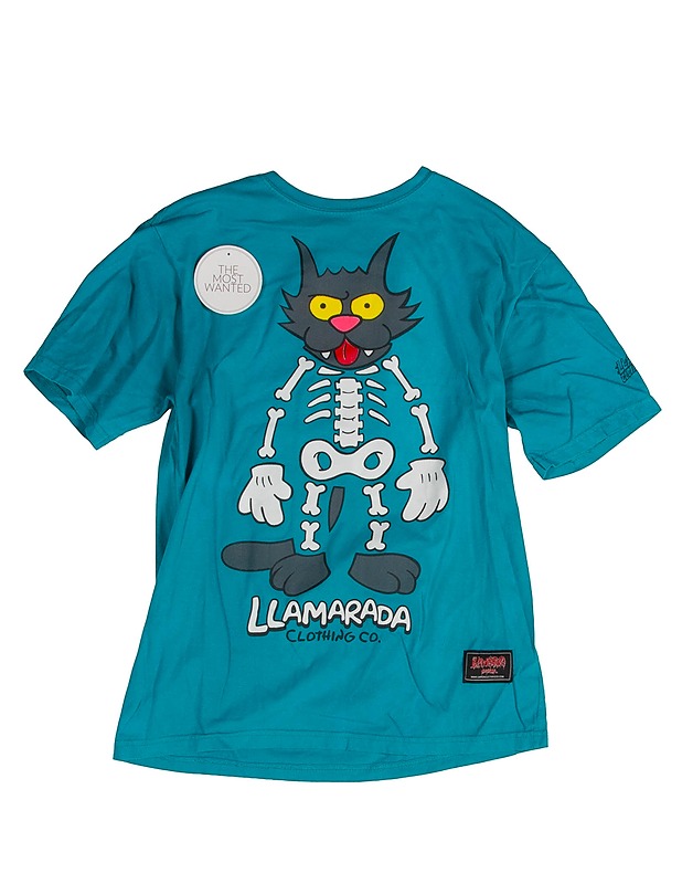 LLAMARADA CLOTHING CO turkoosi Unisex t-paita, M - Naisten paidat ja topit - 10105621086 - 0