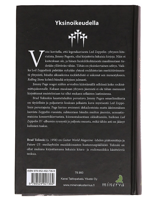 Jimmy Page / yksinoikeudella - Tolinski, Brad - Historiakirjat - 10105621110 - 1