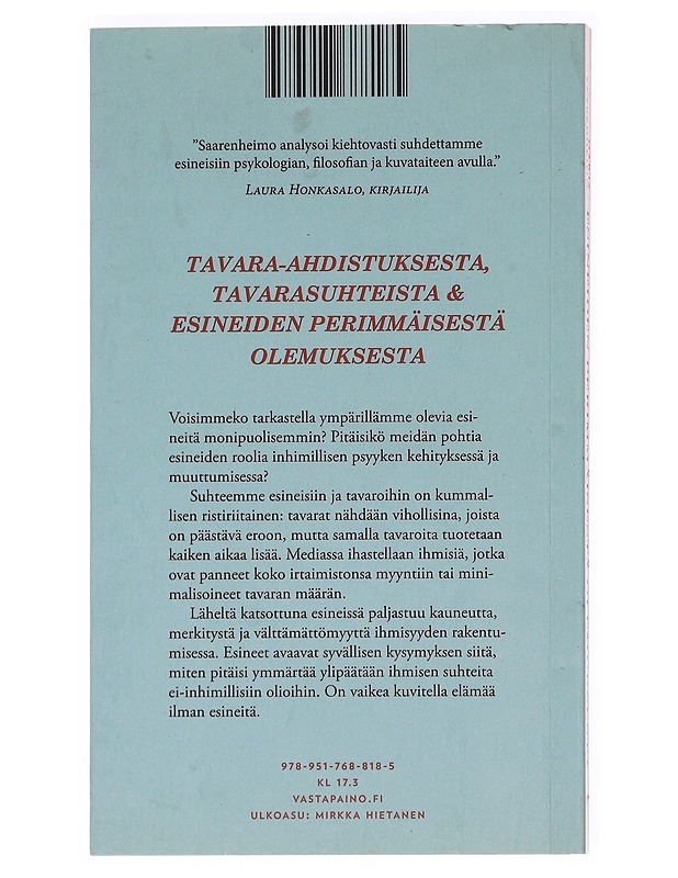 Esineiden perimmäisestä olemuksesta - Marja Saarenheimo - Tietokirjat ja oppaat - 10105621113 - 1
