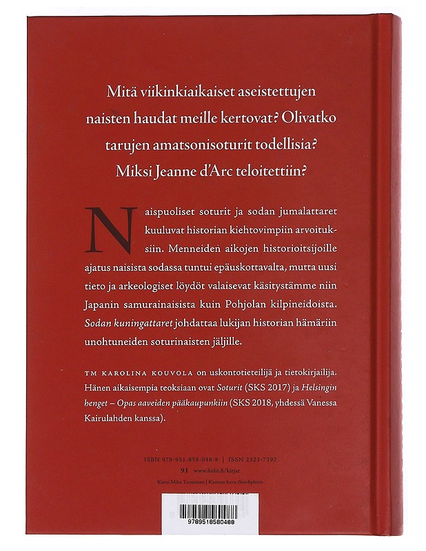 Sodan kuningattaret, amatsoneista valkyrioihin - Karolina Kouvola - Elämäkerrat ja muistelmat - 10105621146 - 1